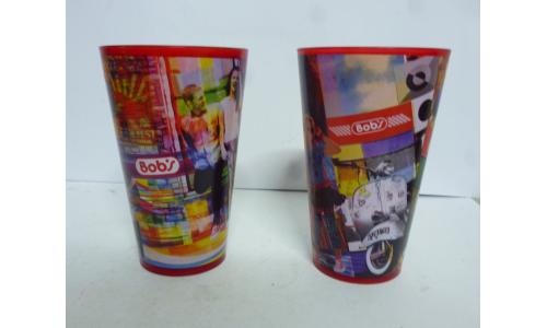 02x Copos Coca Cola Kobra Bobs